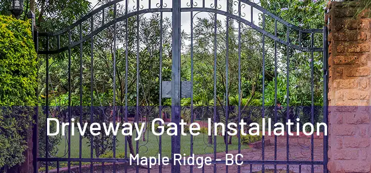 Driveway Gate Installation Maple Ridge - BC